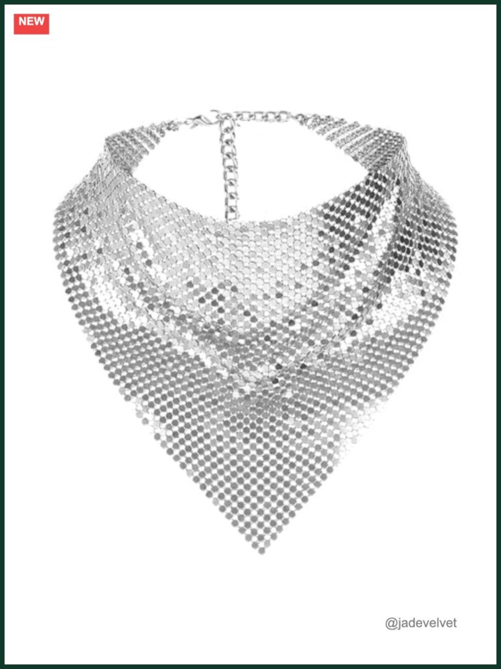 MioCloth Sequin Metal Scarf Chain Sparkle Party Shawl Neckerchief